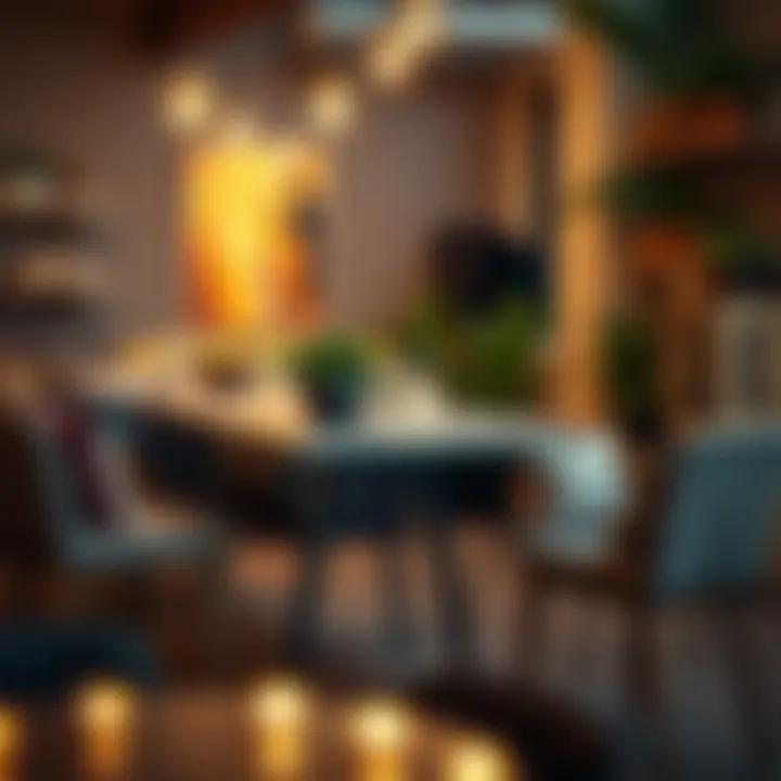 Functional American bar table setup for casual gatherings