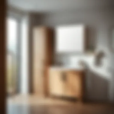 Functional bathroom cabinet with aesthetic appeal