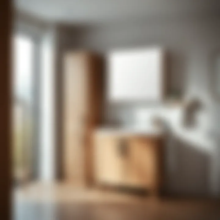 Functional bathroom cabinet with aesthetic appeal