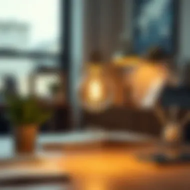 G 9 Bulb in a Stylish Workspace G 9 bulb enhancing a stylish workspace