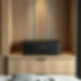 Elegant storage box on top of a wardrobe showcasing a minimalist design