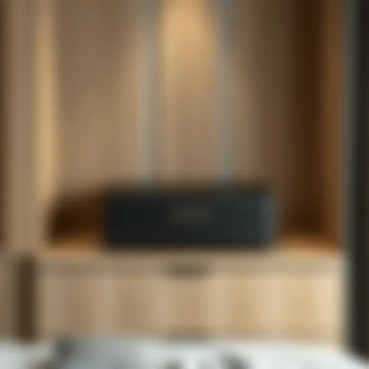 Minimalist Modern Design Elegant storage box on top of a wardrobe showcasing a minimalist design