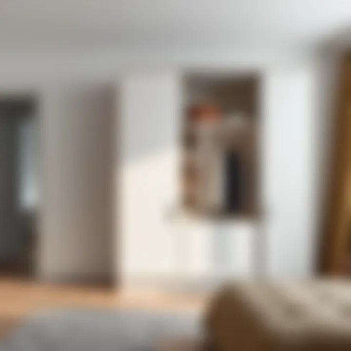 Minimalist wardrobe design showcasing simplicity and elegance