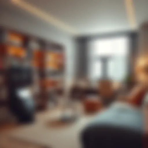 Modern youth room library showcasing stylish design and functional elements