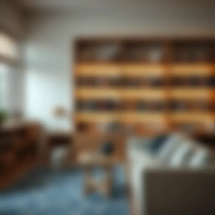 Innovative materials used in youth room bookshelves for a unique aesthetic