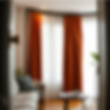 Stylish curtain selection displayed on GittiGidiyor