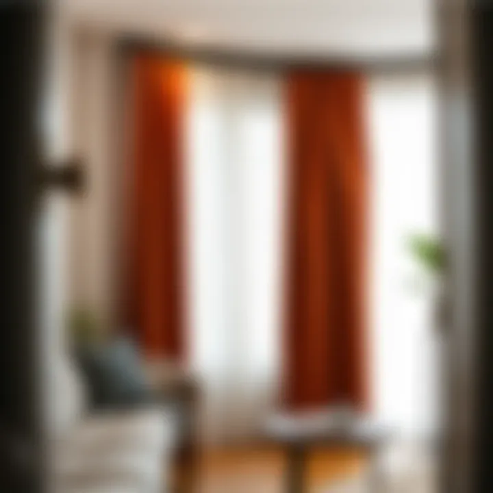 Stylish curtain selection displayed on GittiGidiyor