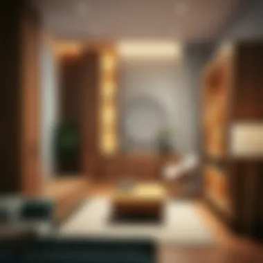 Contemporary Dressing Room Layout Contemporary dressing room layout showcasing functionality