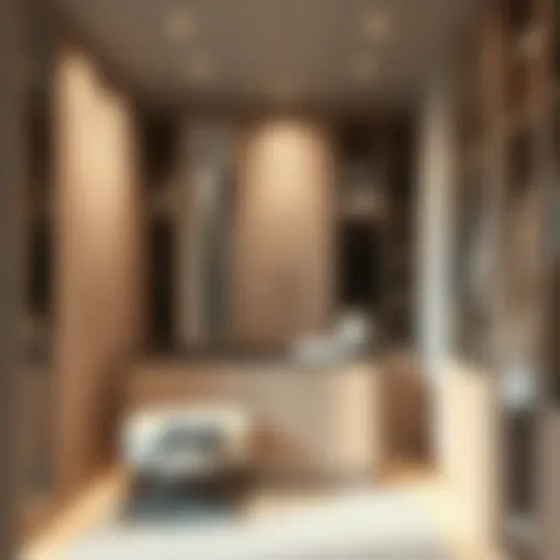 Elegant dressing room design with integrated storage solutions