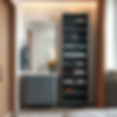 Multipurpose Shelving Unit Modern design of a multipurpose shelving unit in a dressing room