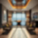 Elegant glass dining table set in a modern living space