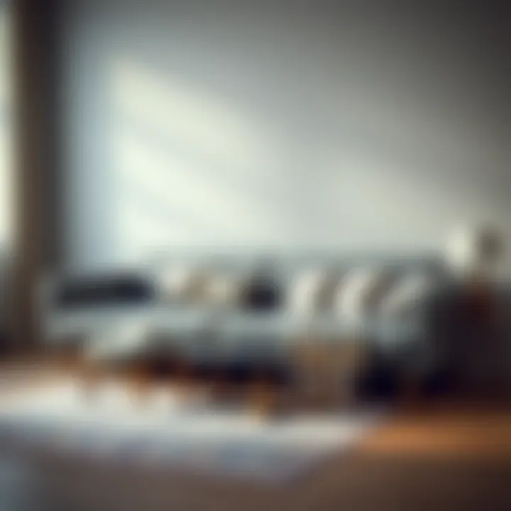 Comfortable Gray Sofa Bed Setup Cozy gray sofa bed arrangement with decorative cushions