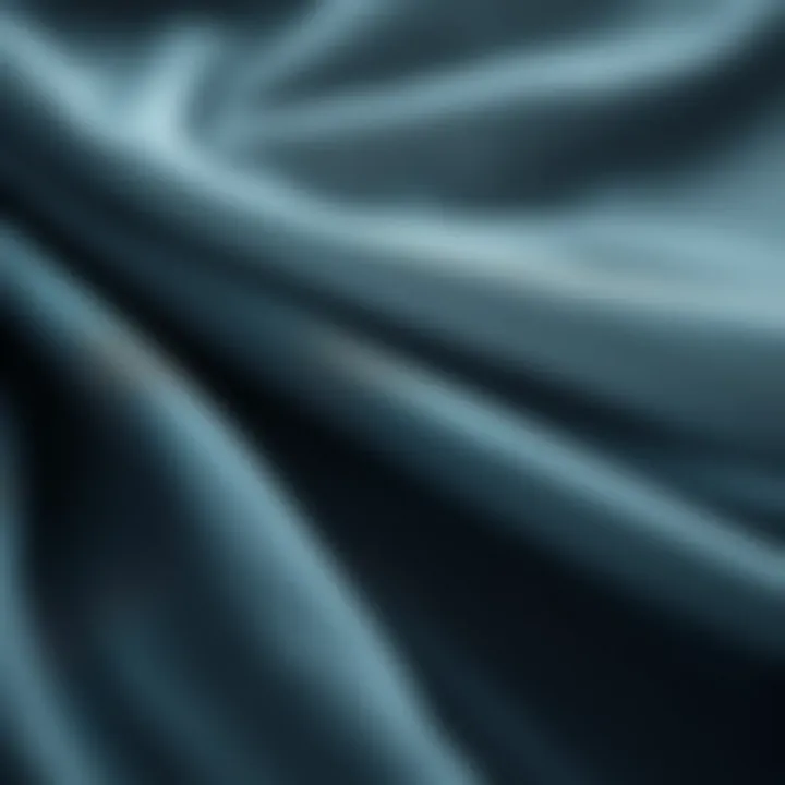 Close-up of gray sheer fabric showcasing texture and quality