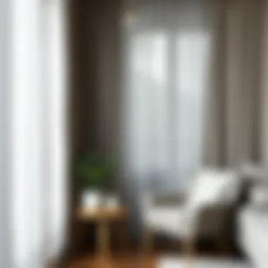 Maintenance tips for gray sheer curtains displayed creatively