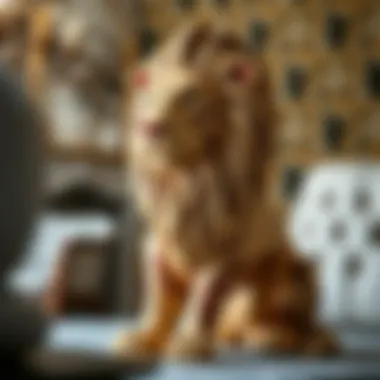 Lion Pattern Lif Model Elegant animal pattern lif model featuring lion design