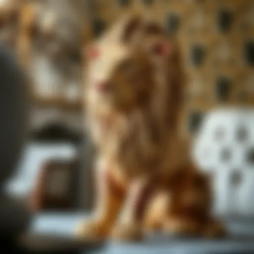 Lion Pattern Lif Model Elegant animal pattern lif model featuring lion design