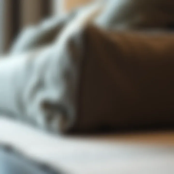 Close-up of high-quality material used in sponge couch covers