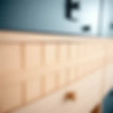 Close-up of high-quality materials used in toy cabinets