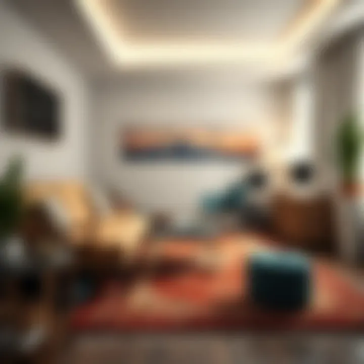 Enhancing Workspace Aesthetics Elegant home office rug enhancing workspace aesthetics