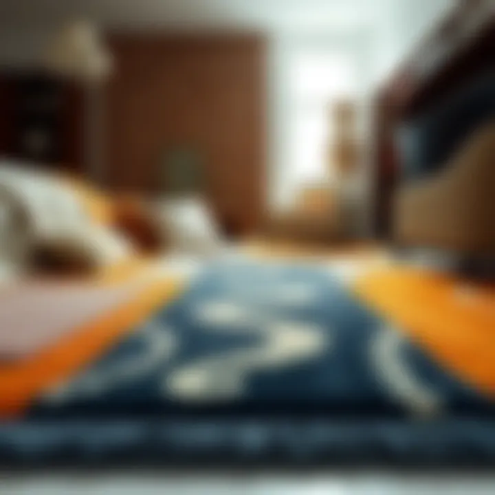 An array of fine cut rugs showcasing various materials and colors