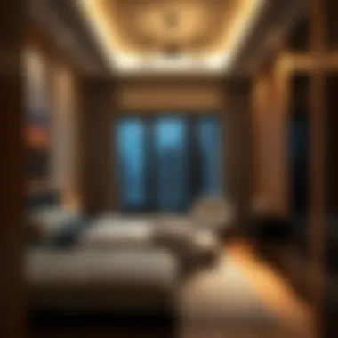 Innovative space-saving furniture in a small bedroom