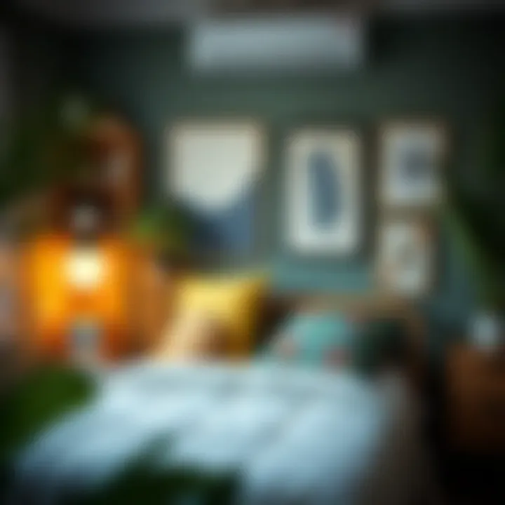 Inspiring Bedroom Corner An organized and inspiring bedroom corner with decorative accessories and personal touches