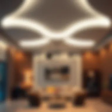 Integration techniques for lighted ceiling decorations