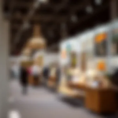 Art Fair in Istanbul A bustling art fair with diverse exhibits