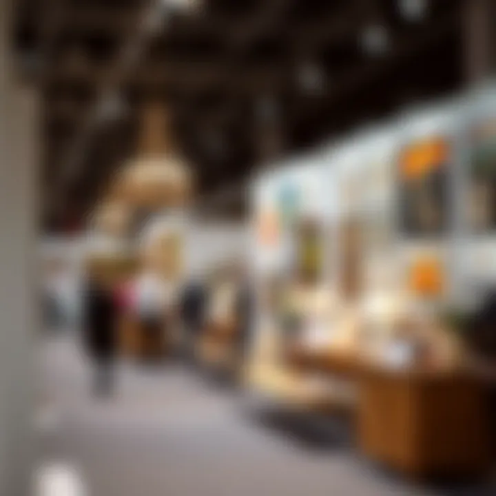 Art Fair in Istanbul A bustling art fair with diverse exhibits