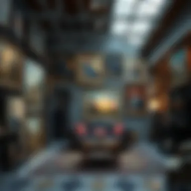 Art Gallery in Istanbul A vibrant art gallery showcasing various paintings