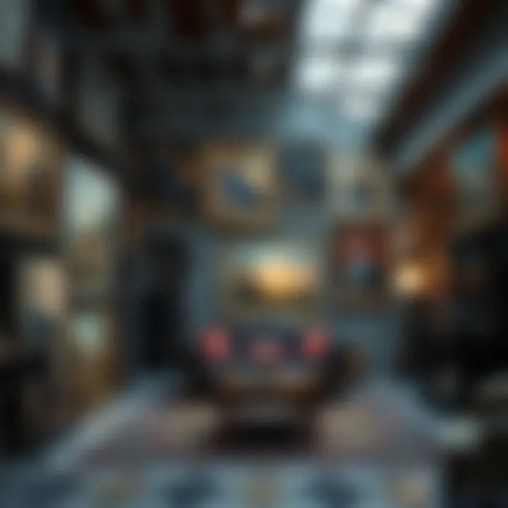 Art Gallery in Istanbul A vibrant art gallery showcasing various paintings