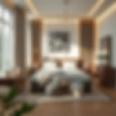 Modern Bedroom Design Ideas A stylish bedroom featuring modern furnishings and accessories