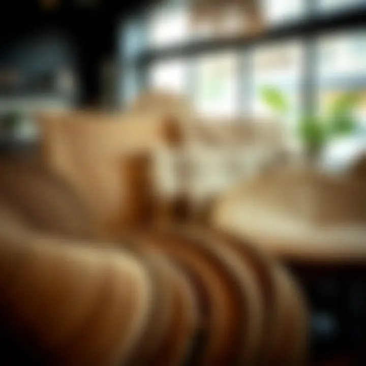 Jute rugs in various sizes displayed