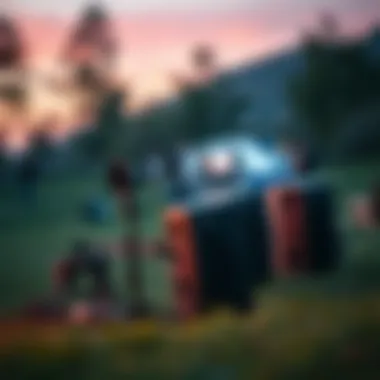 Innovative audio equipment enhancing outdoor movie experience