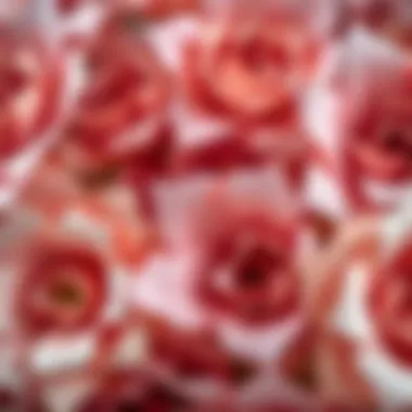 Artistic Details of Paper Flowers Close-up of intricate paper flower details showcasing creativity