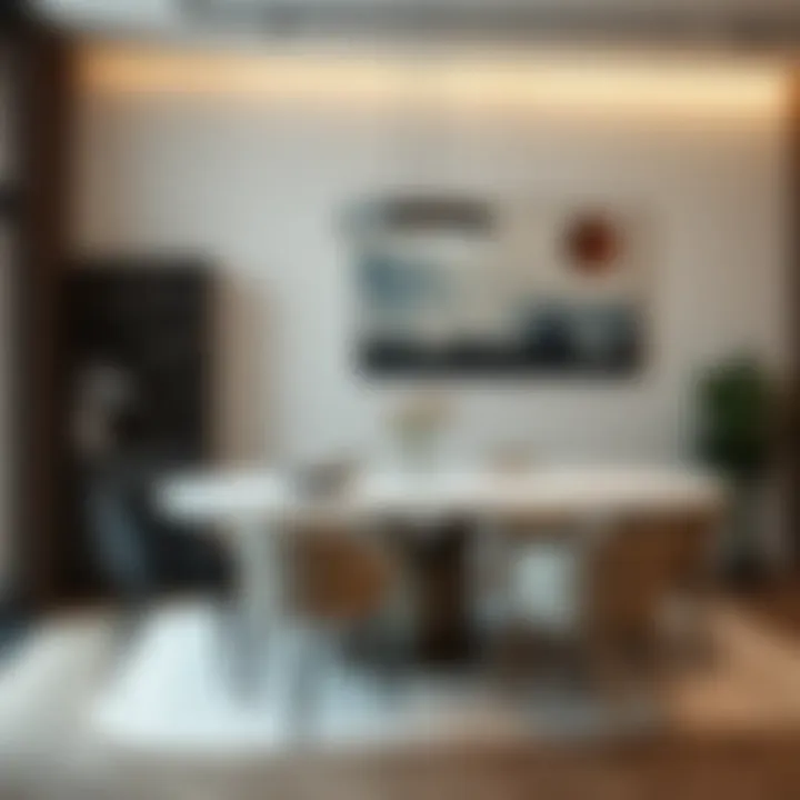 Modern design of a multifunctional dining table