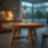 Elegant kitchen table made of premium wood