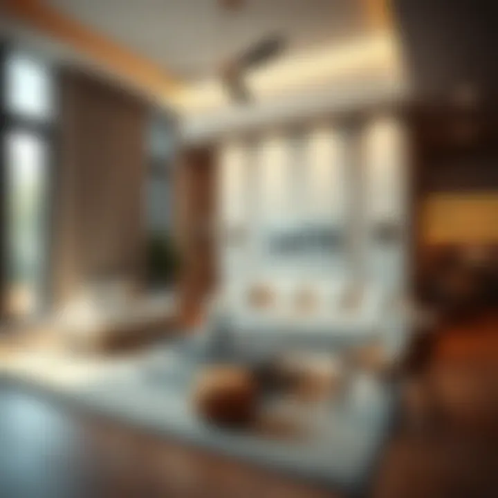 Financial Planning for Home Construction A conceptual illustration of cost calculations and financial planning for building a home.