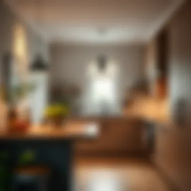 Functional kitchen layout emphasizing efficiency