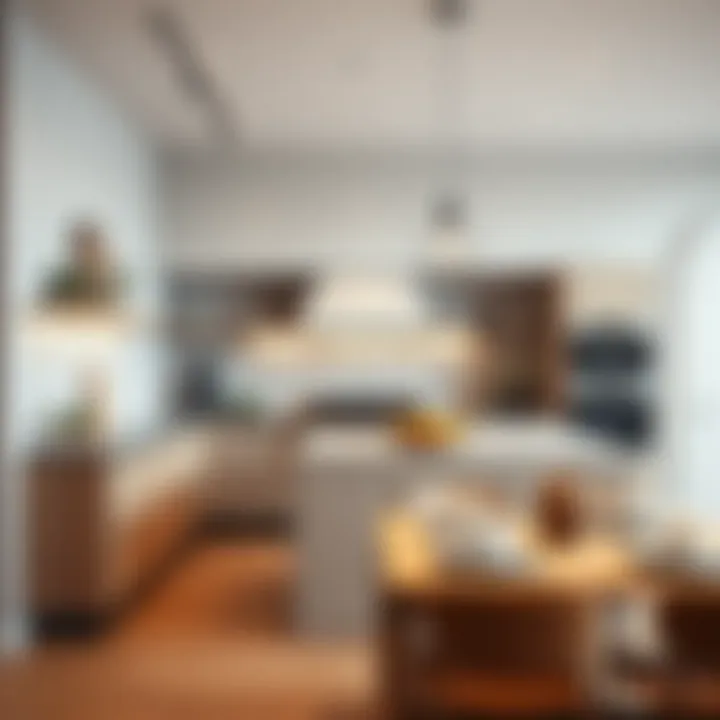 Modern kitchen design showcasing aesthetic elements