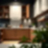 Stylish kitchen trim installation showcasing modern design