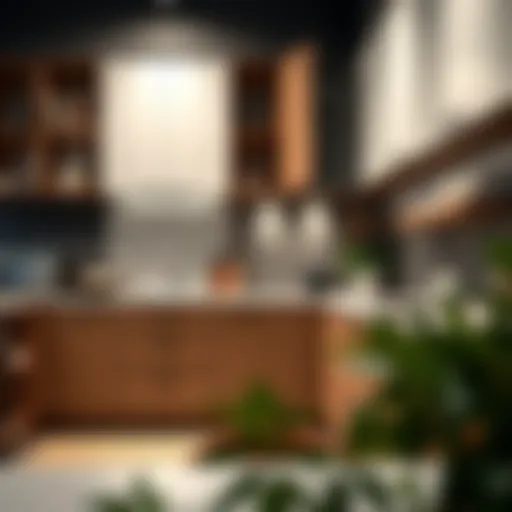 Stylish kitchen trim installation showcasing modern design