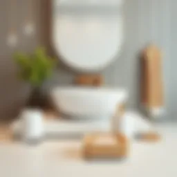 Elegant modern bathroom accessories set