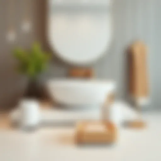 Elegant modern bathroom accessories set