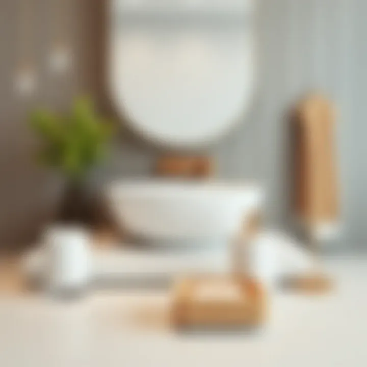 Elegant modern bathroom accessories set