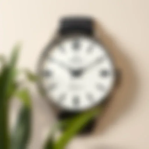 Stylish wall clock resembling a wristwatch