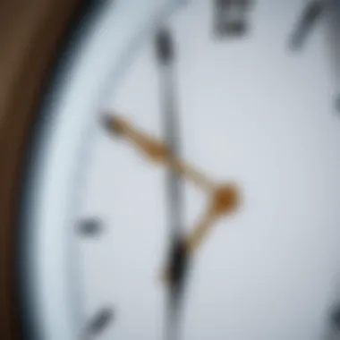 Close-up Features of Wristwatch Wall Clock Close-up of wristwatch-shaped wall clock features