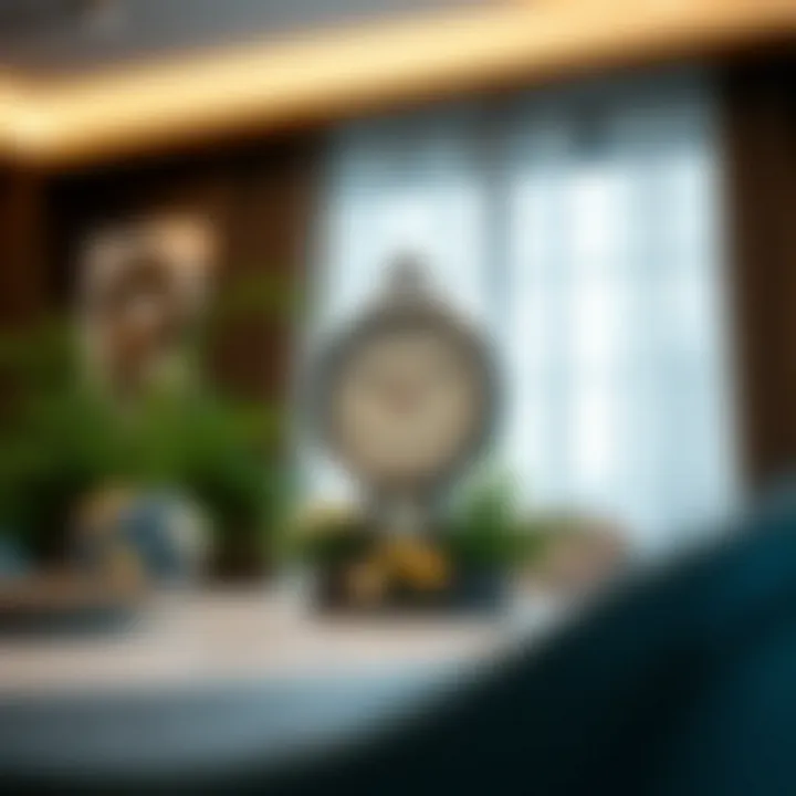 Decorative Arrangement with Wall Clock Decorative arrangement featuring a wristwatch wall clock