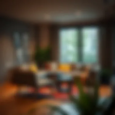 Cozy seating area highlighting comfort and design