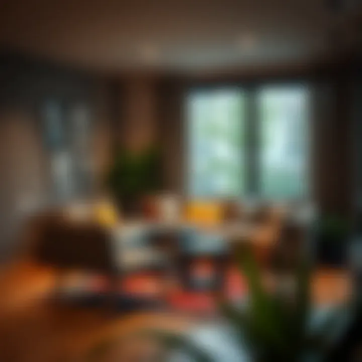 Cozy seating area highlighting comfort and design